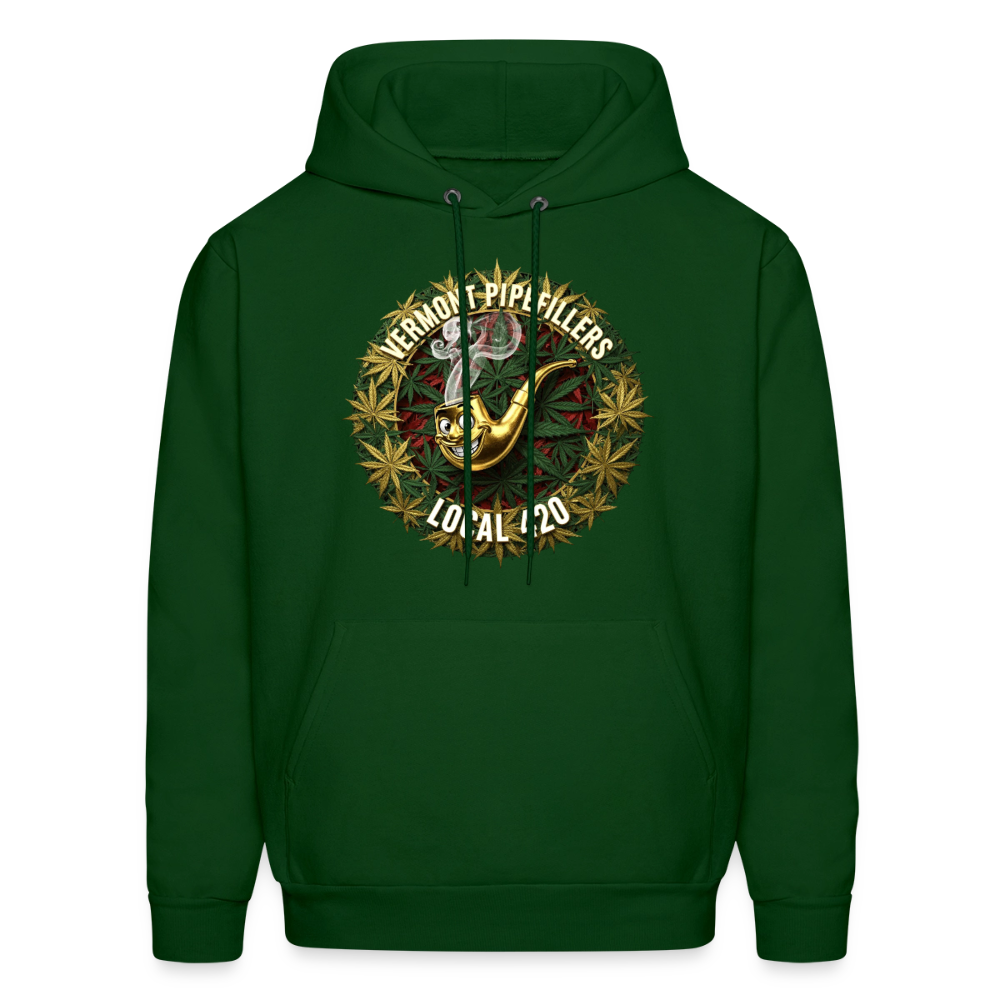 VERMONT PIPEFILLERS LOCAL 420 Men's Hoodie - forest green