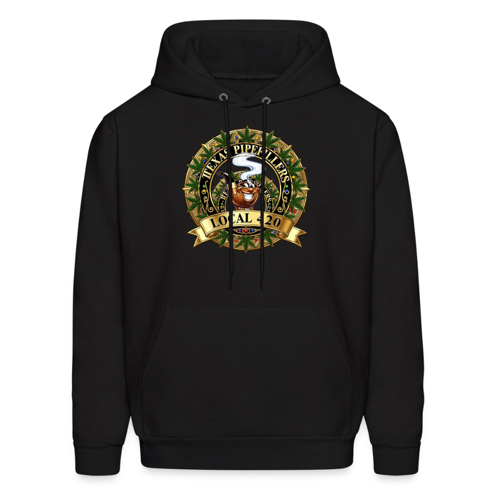 TEXAS PIPEFILLERS LOCAL 420 F/B DESIGN Men's Hoodie - black