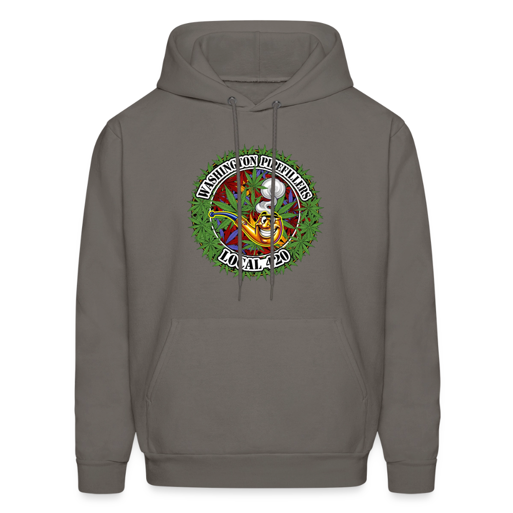 WASHINGTON PIPEFILLERS LOCAL 420 Men's Hoodie - asphalt gray