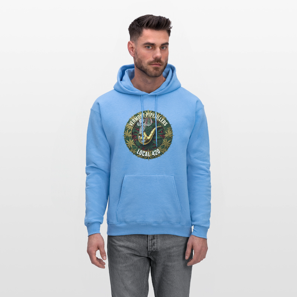 VERMONT PIPEFILLERS LOCAL 420 Men's Hoodie - carolina blue