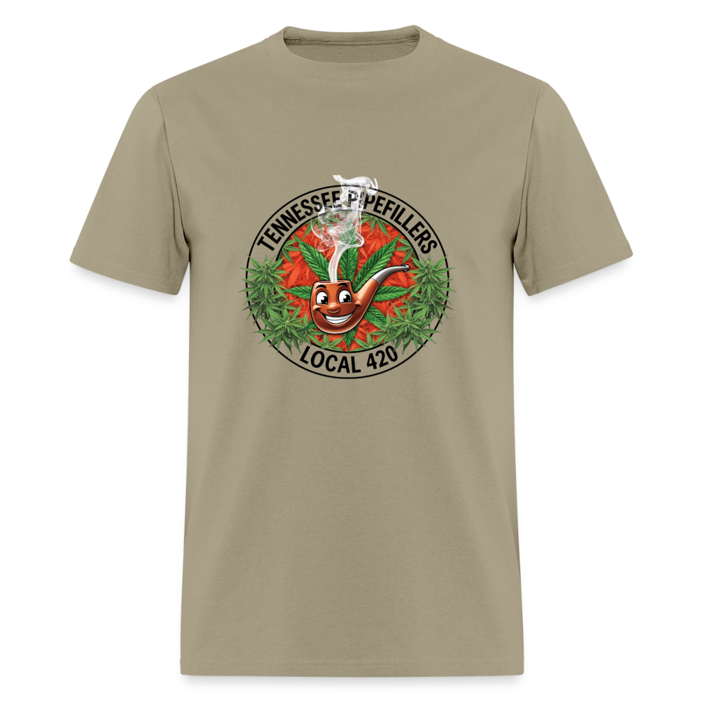 TENNESSEE PIPEFILLERS LOCAL 420 Men's T-Shirt - khaki