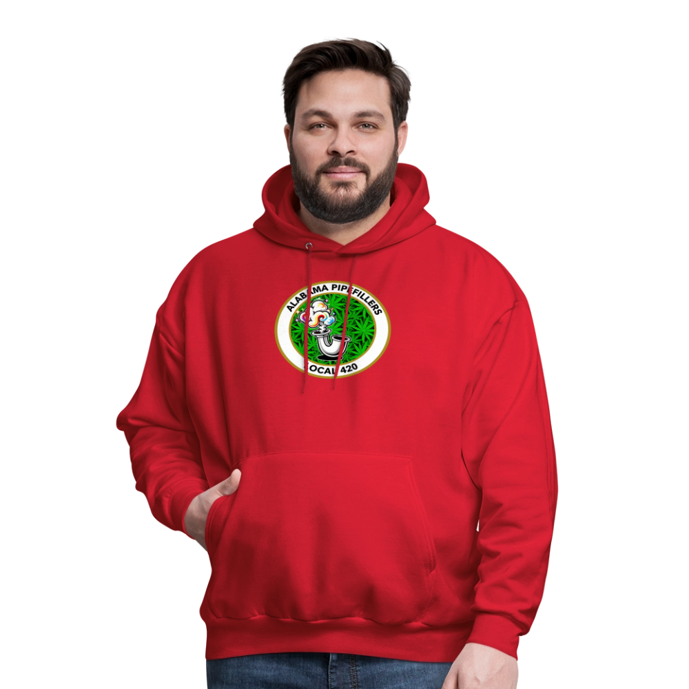 ALABAMA PIPEFILLERS LOCAL 420 F/B EM-BLEMS Men's Hoodie - red