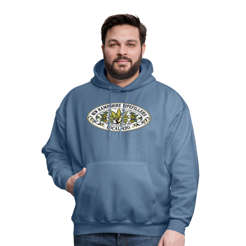 NEW HAMPSHIRE PIPEFILLERS LOCAL 420 Men's Hoodie - denim blue
