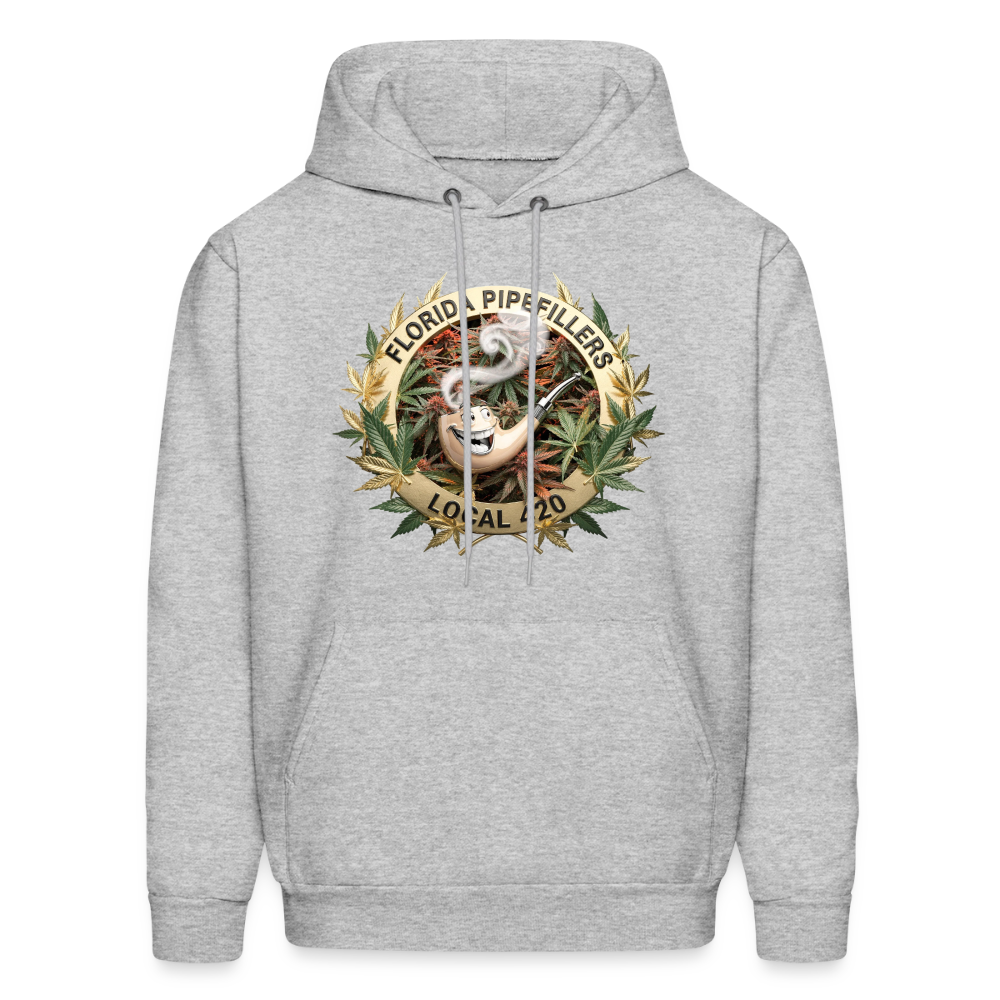 FLORIDA PIPEFILLERS LOCAL 420 F/B DESIGN Men's Hoodie - heather gray