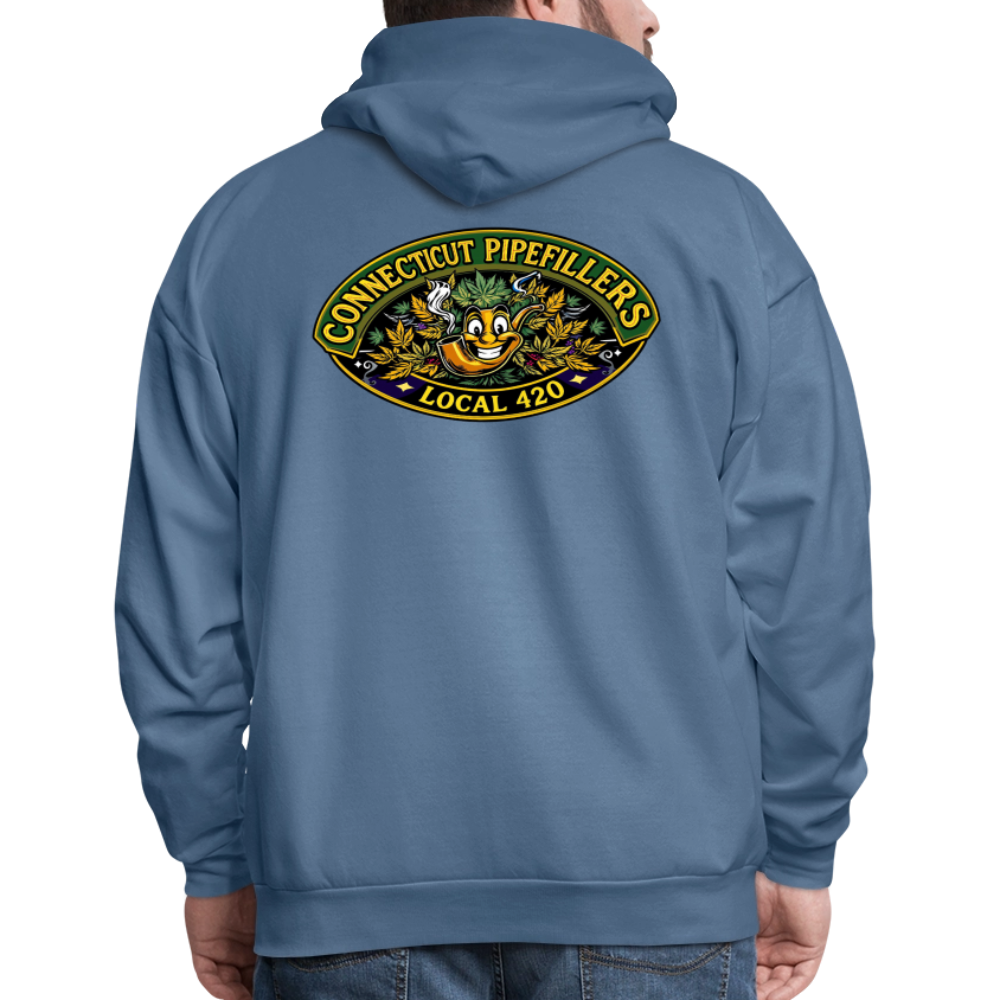 CONNECTICUT PIPEFILLERD LOCAL 420 F/B DESIGN Men's Hoodie - denim blue