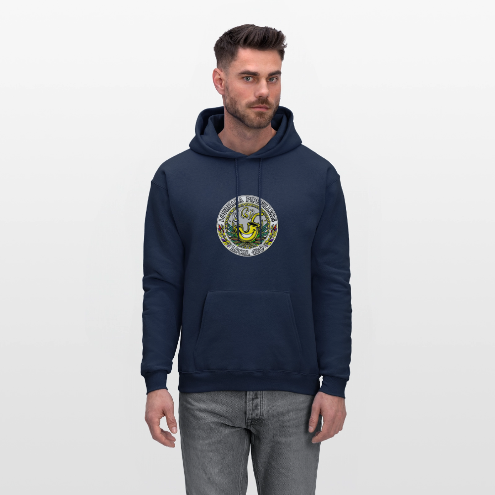 LOUISIANA PIPEFILLERS LOCAL 420 Men's Hoodie - navy
