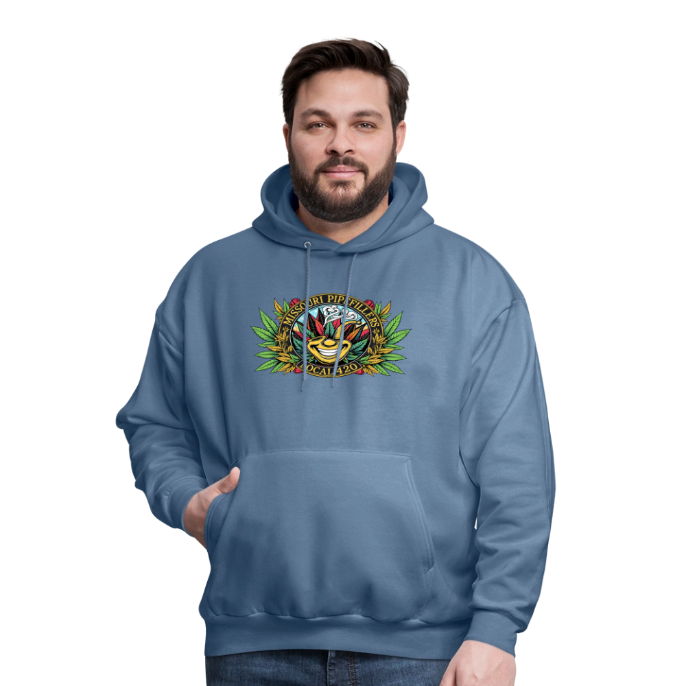 MISSOURI PIPEFILLERS LOCAL 420  F/B DESIGNS Men's Hoodie - denim blue
