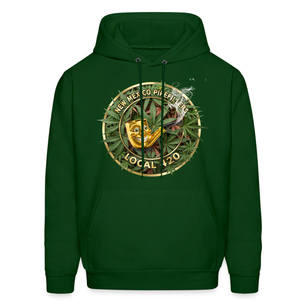 NEW MEXICO PIPEFILLERS LOCAL 420 Men's Hoodie - forest green