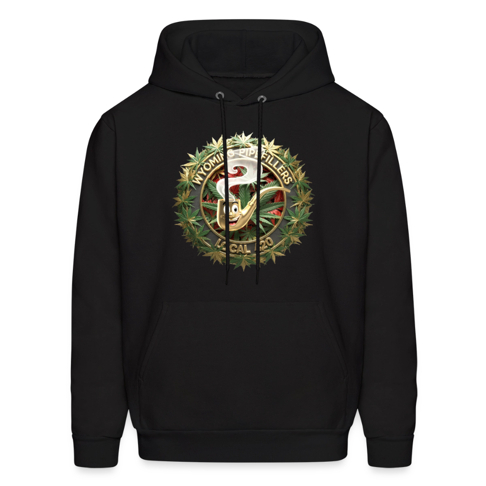 WYOMING PIPEFILLERS LOCAL 420 Men's Hoodie - black