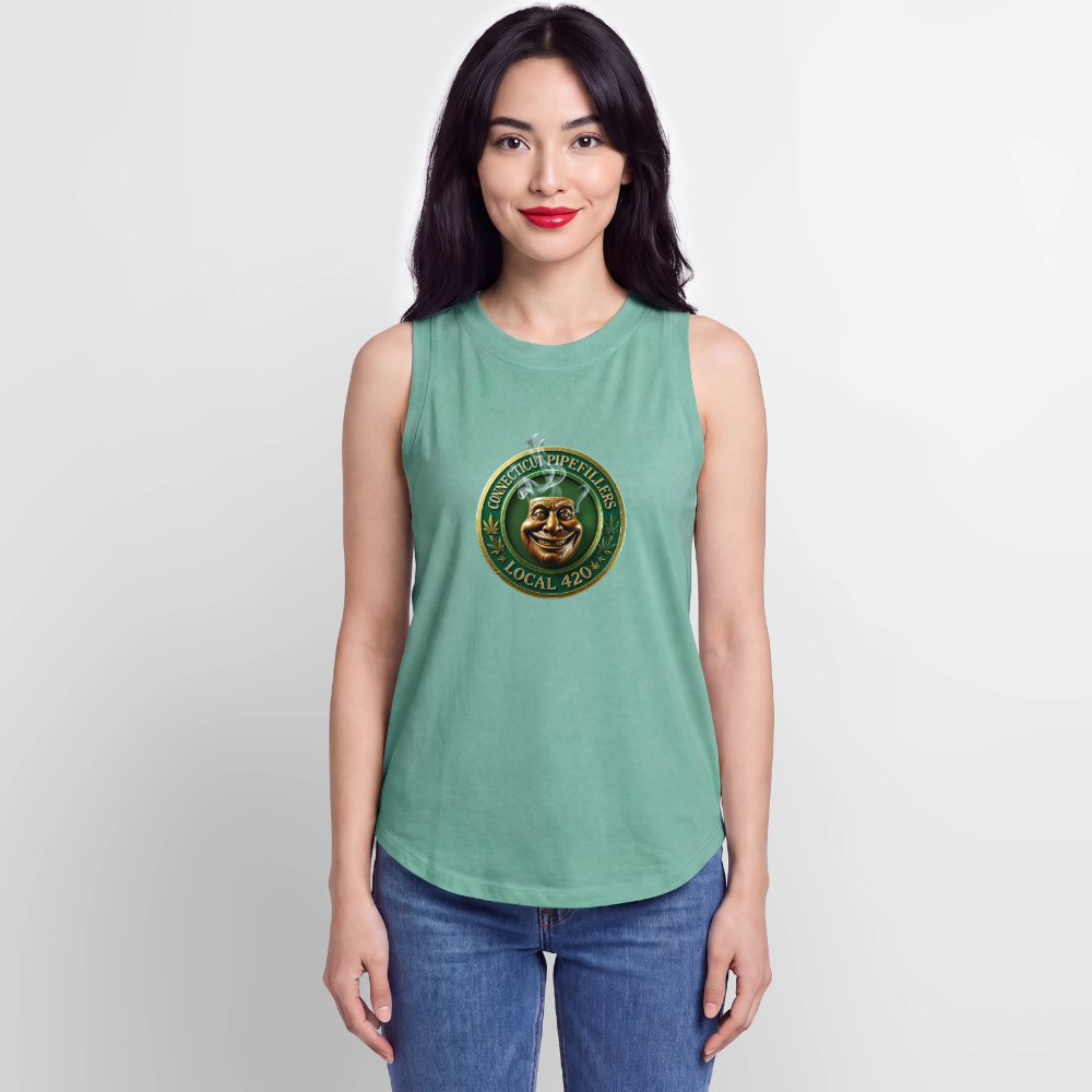 CONNECTICUT PIPEFILLERS LOCAL 420 Women's Relaxed Tank Top - saltwater