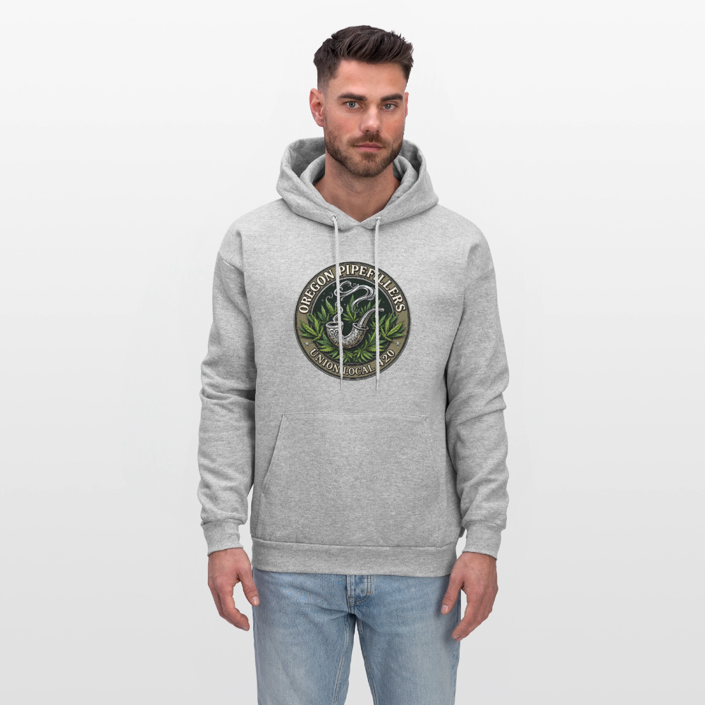 OREGON PIPEFILLERS LOCAL 420 Men's Hoodie - heather gray