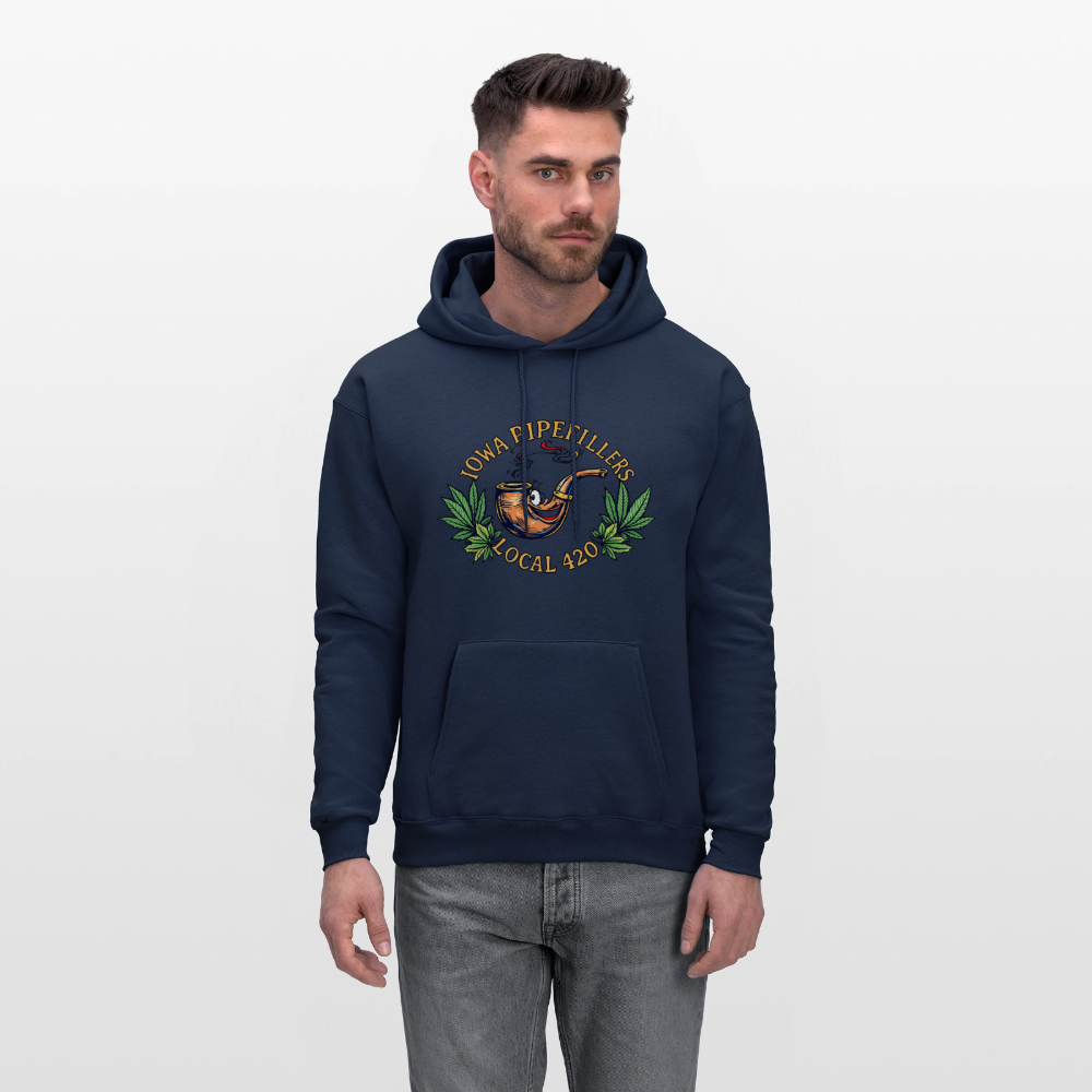 IOWA PIPEFILLERS LOCAL 420 F/B DESIGN Men's Hoodie - navy