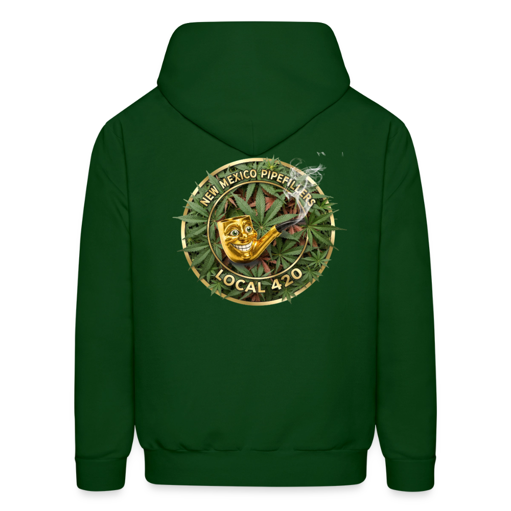 NEW MEXICO PIPEFILLERS LOCAL 420 Men's Hoodie - forest green