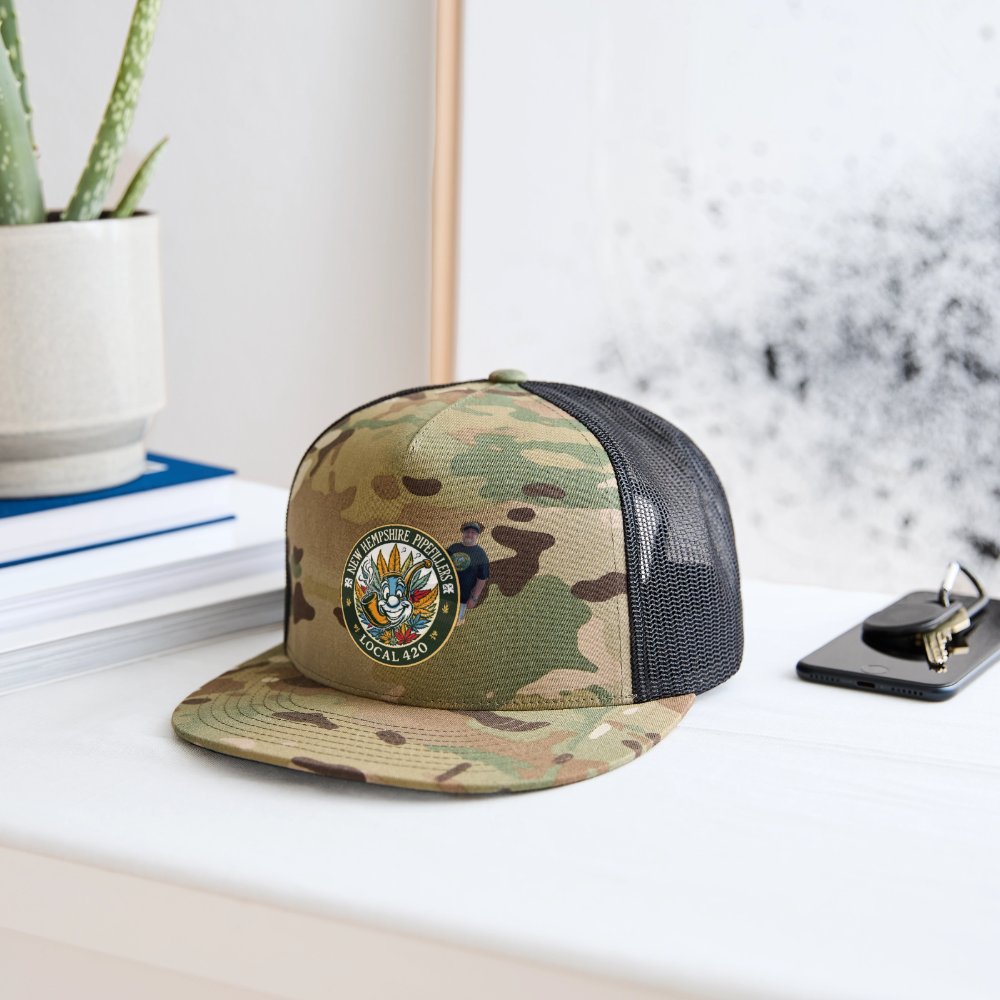 NEW HEMPSHIRE CHRIS CAMO Trucker Hat - MultiCam\black