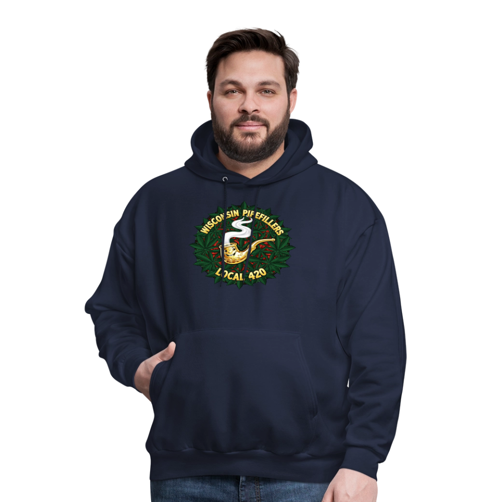 WISCONSIN PIPEFILLERS LOCAL 420 Men's Hoodie - navy