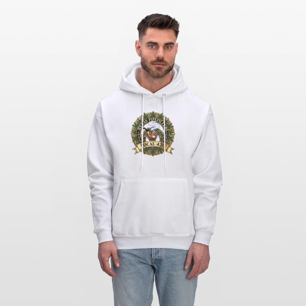 TEXAS PIPEFILLERS LOCAL 420 F/B DESIGN Men's Hoodie - white