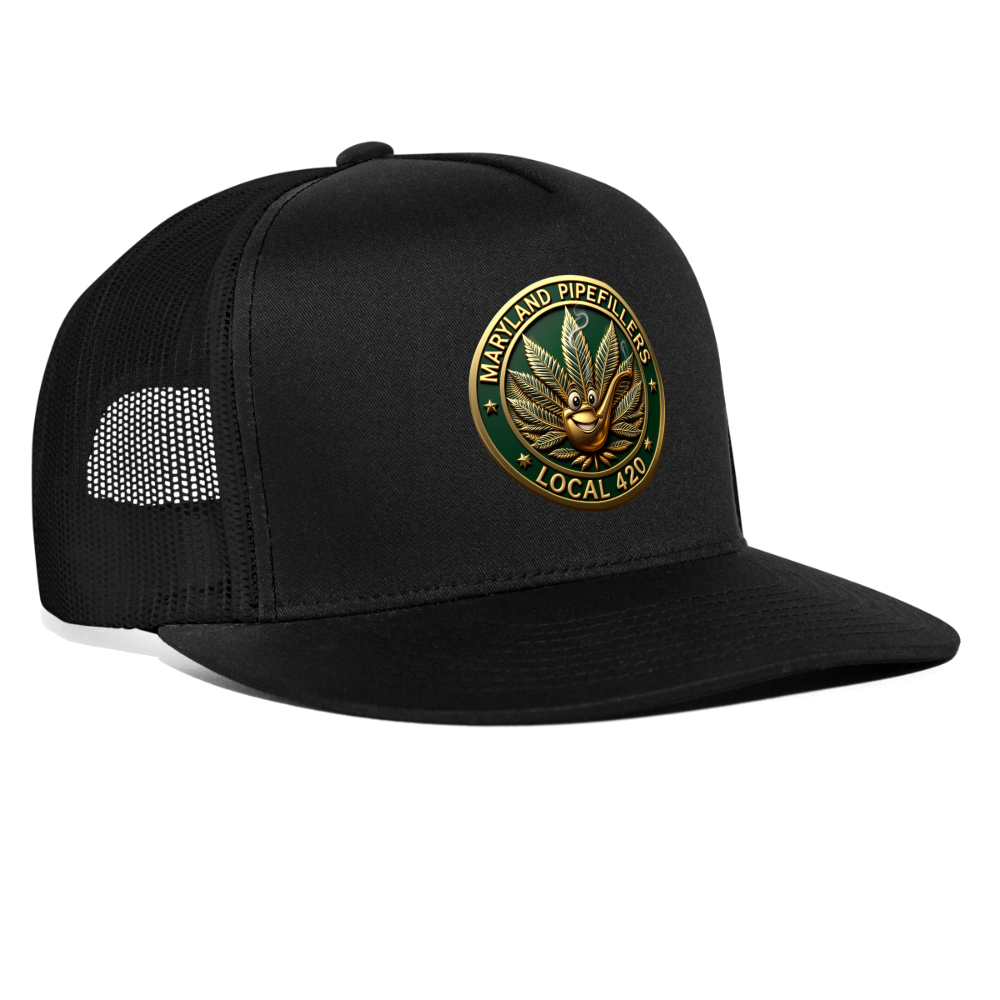MARYLAND PIPEFILLERS LOCAL 420 Trucker Hat - black/black