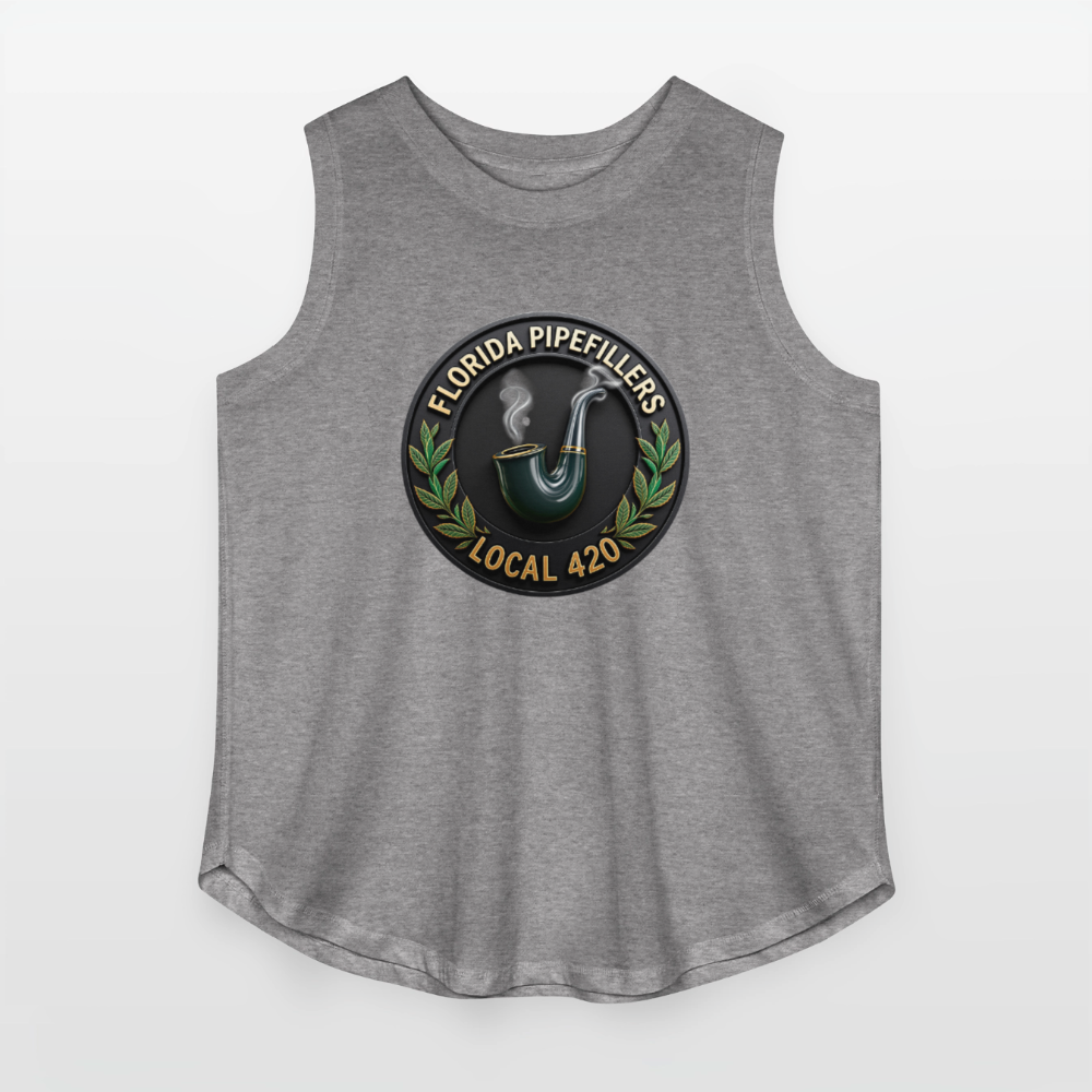 FLORIDA PIPEFILLERS LOCAL 420 Women's Curvy Relaxed Tank Top - granite heather 