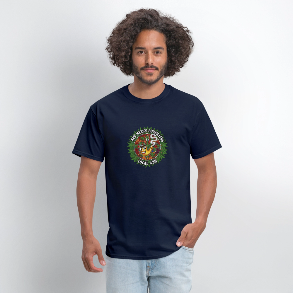 NEW MEXICO PIPEFILLERS LOCAL 420 MEN'S T-Shirt - navy