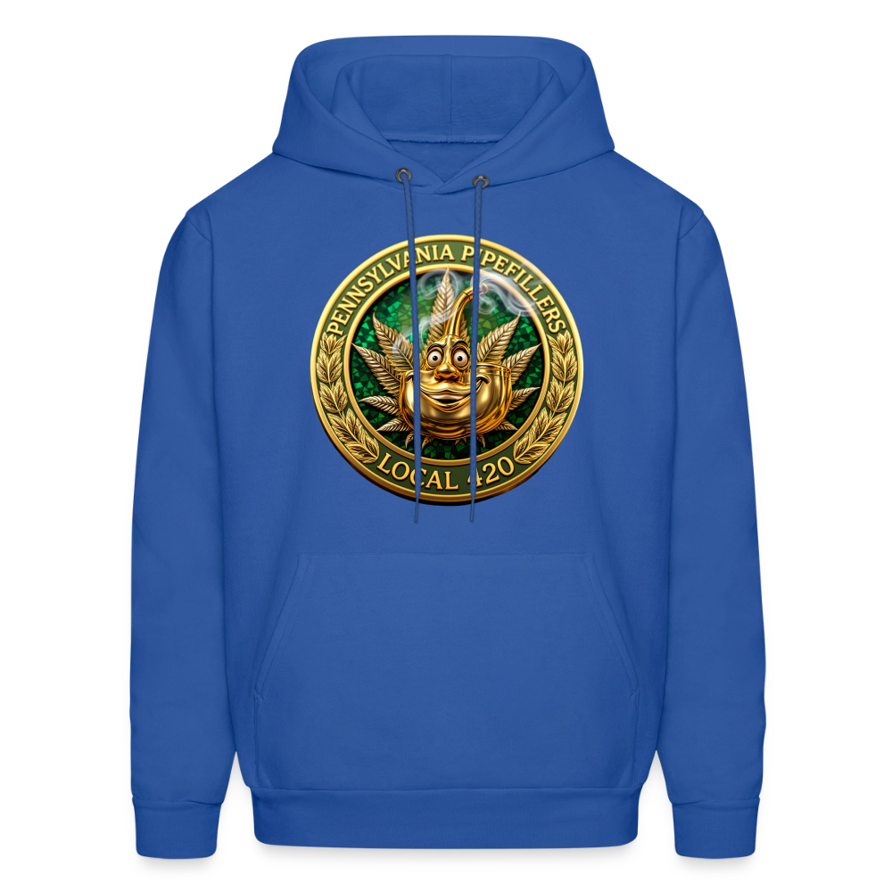 PENNSYLVANIA PIPEFILLERS LOCAL 420 F/B DESIGNS Men's Hoodie - royal blue