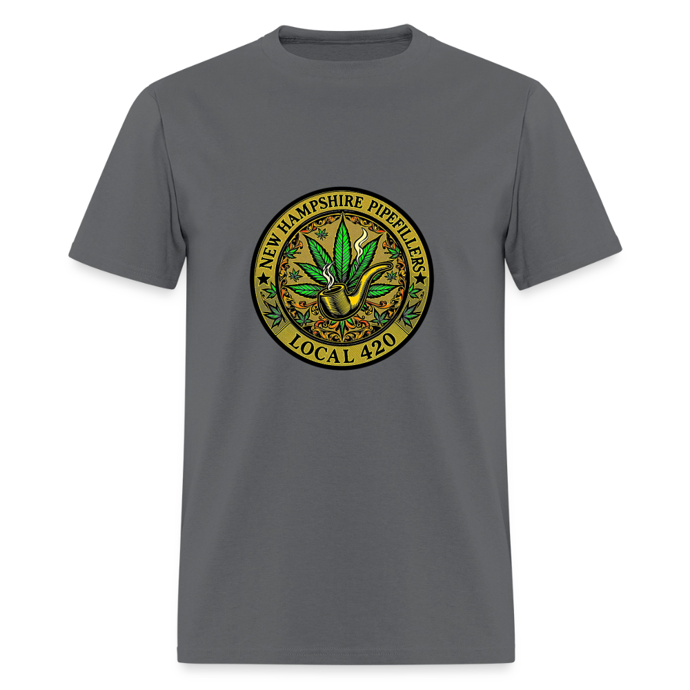 NEW HAMSHIRE PIPEFILLERS LOCAL 420 Men's T-Shirt - charcoal