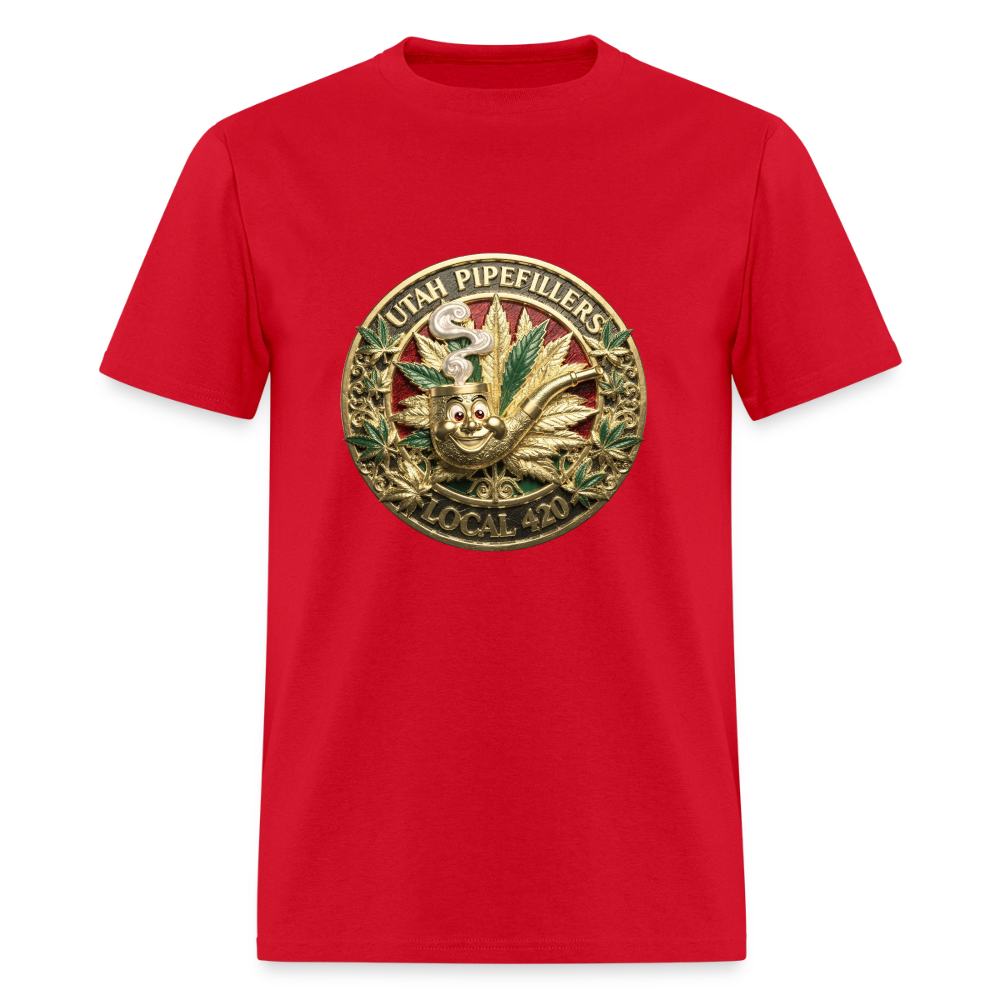 UTAH PIPEFILLERS LOCAL 420 Men's T-Shirt - red