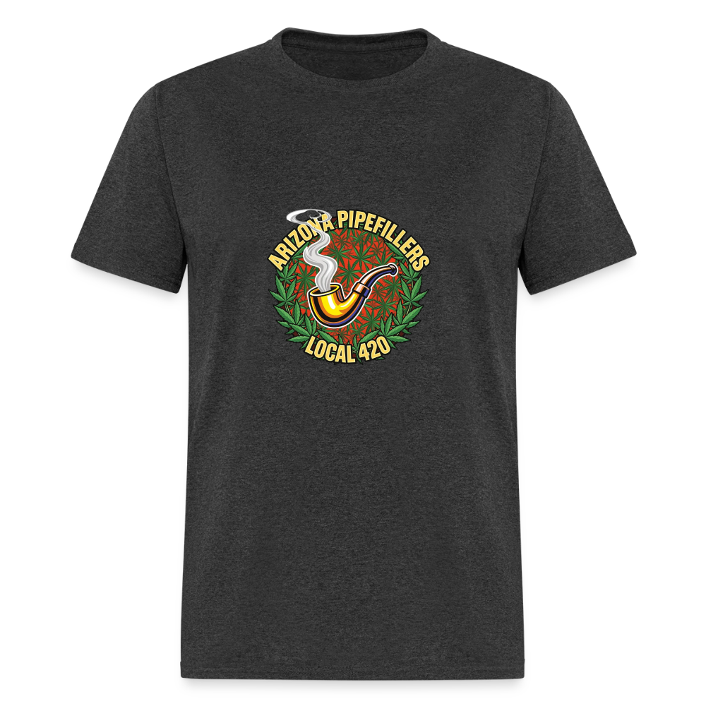 ARIZONA PIPEFILLERS LOCAL 420  F/B DESIGN Men's T-Shirt - heather black