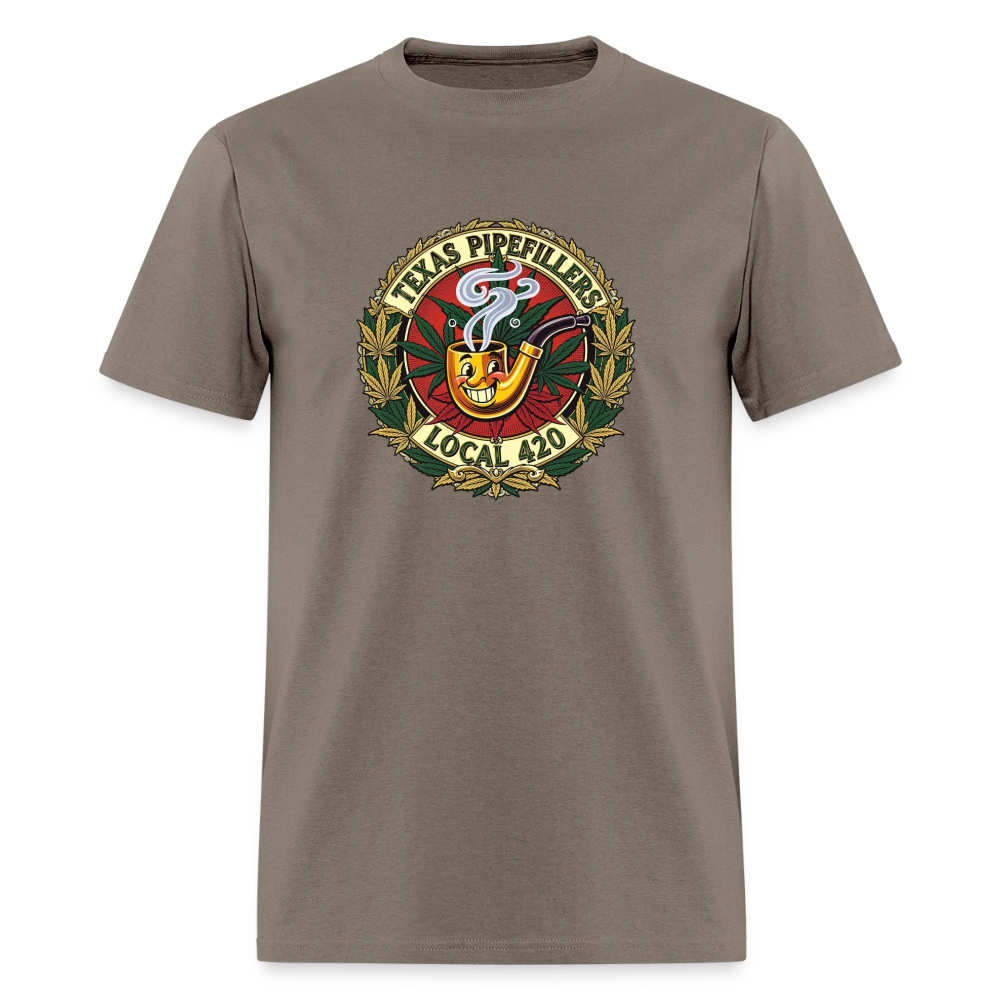 TEXAS PIPEFILLERS LOCAL 420 F.B DESIGN Men's T-Shirt - safari