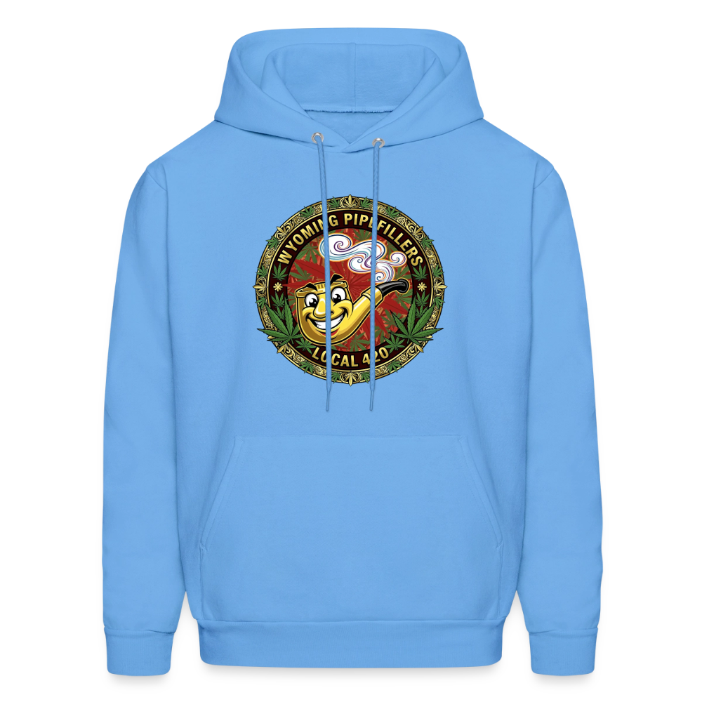 WYOMING PIPEFILLERS LOCAL 420 Men's Hoodie - carolina blue