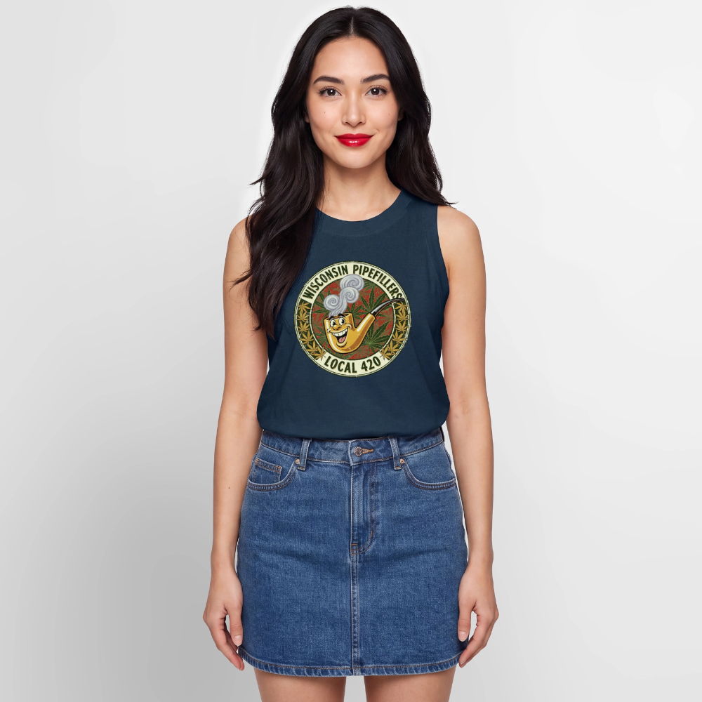 WISCONSIN PIPEFILLERS LOCAL 420 Women's Relaxed Tank Top - denim