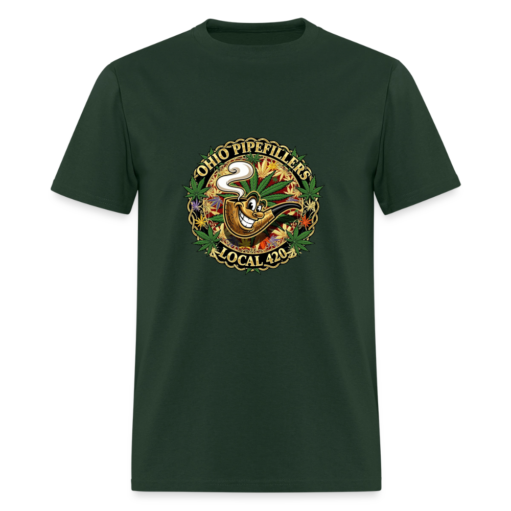 OHIO PIPEFILLERS LOCAL 420 Men's T-Shirt - forest green