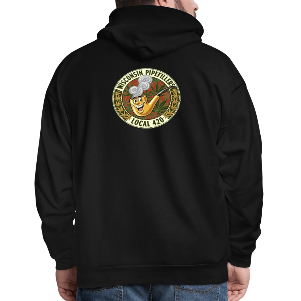 WISCONSIN PIPEFILLERS LOCL 420 F/B DESIGN Men's Hoodie - black