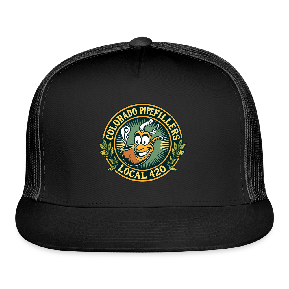 COLORADO PIPEFILLERS LOCAL 420 Trucker Hat - black/black
