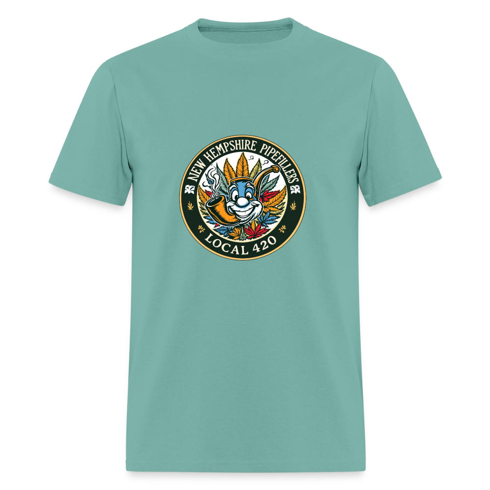 NEW HEMPSHIRE PIPEFILLERS LOCAL 420 Men's T-Shirt - aquatic