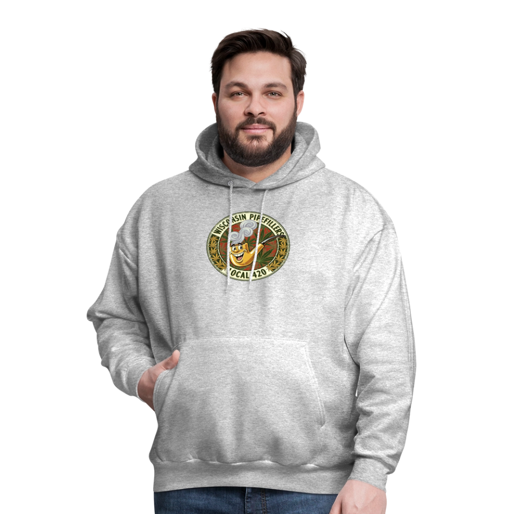 WISCONSIN PIPEFILLERS LOCL 420 F/B DESIGN Men's Hoodie - heather gray
