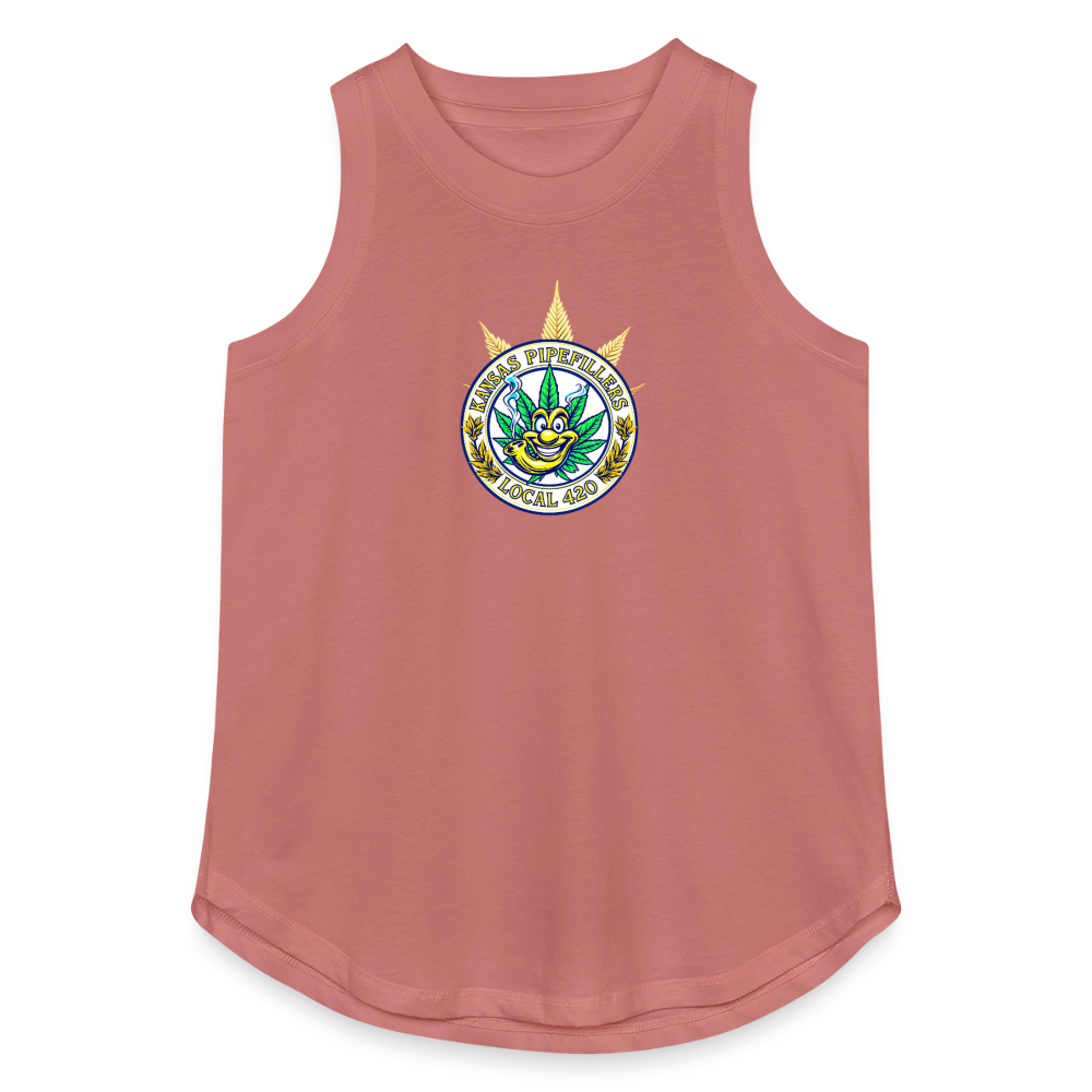 INDIANA PIPEFILLERS LOCAL 420 Women's Relaxed Tank Top - mauve