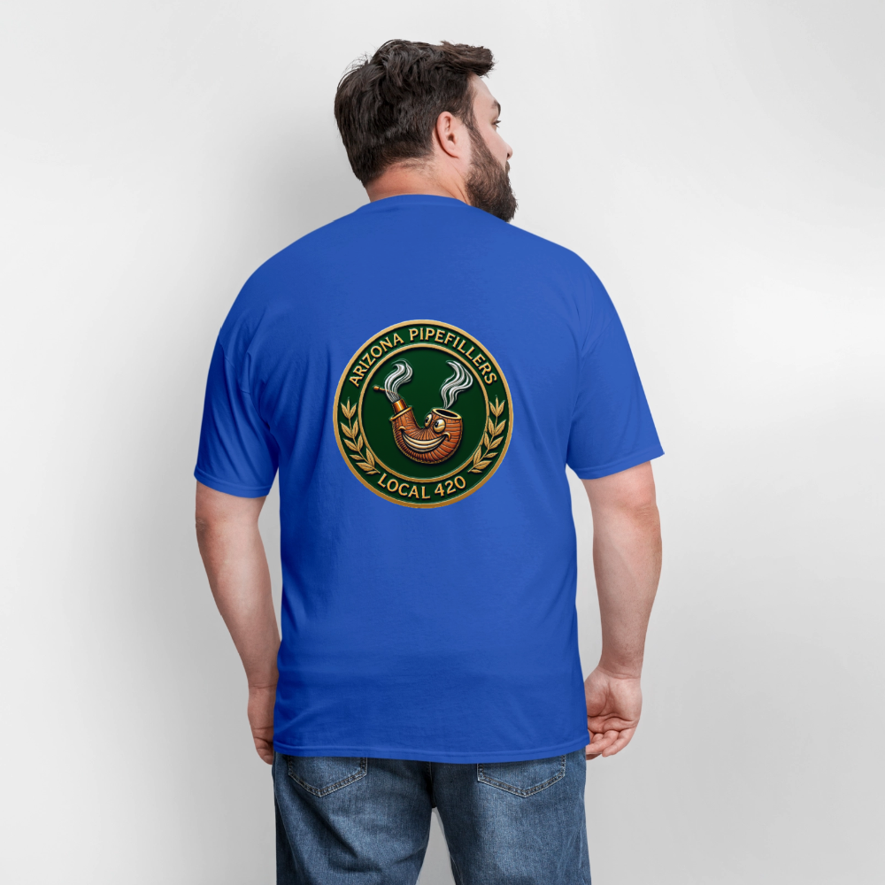 ARIZONIA PIPEFILLERS LOCAL 420 F/B DESIGN Men's T-Shirt - royal blue