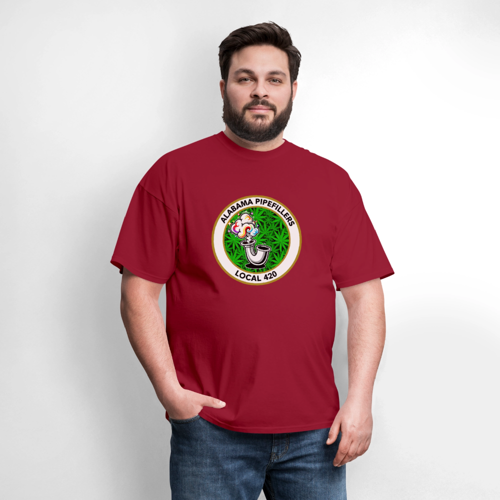 ALABAMA -PIPEFILLERS LOCAL 420 F/B EMBLEMS Men's T-Shirt - true red