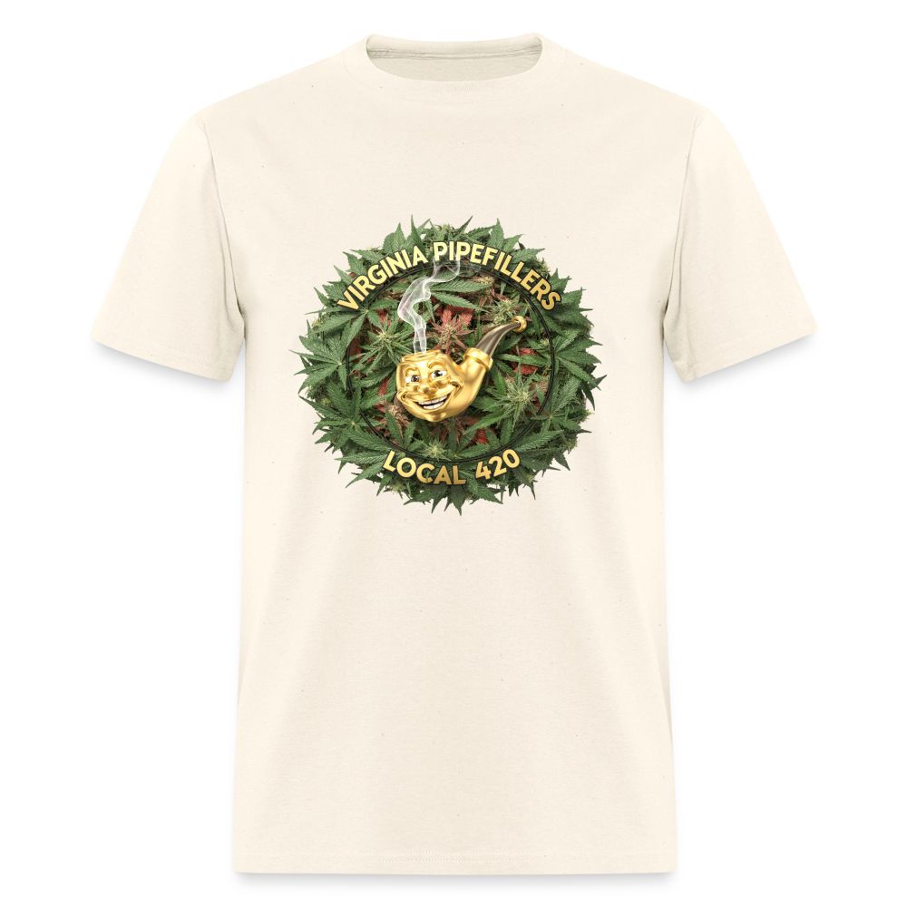 VIRGINIA PIPEFILLERS LOCAL 420 Men's T-Shirt - sweet cream heather