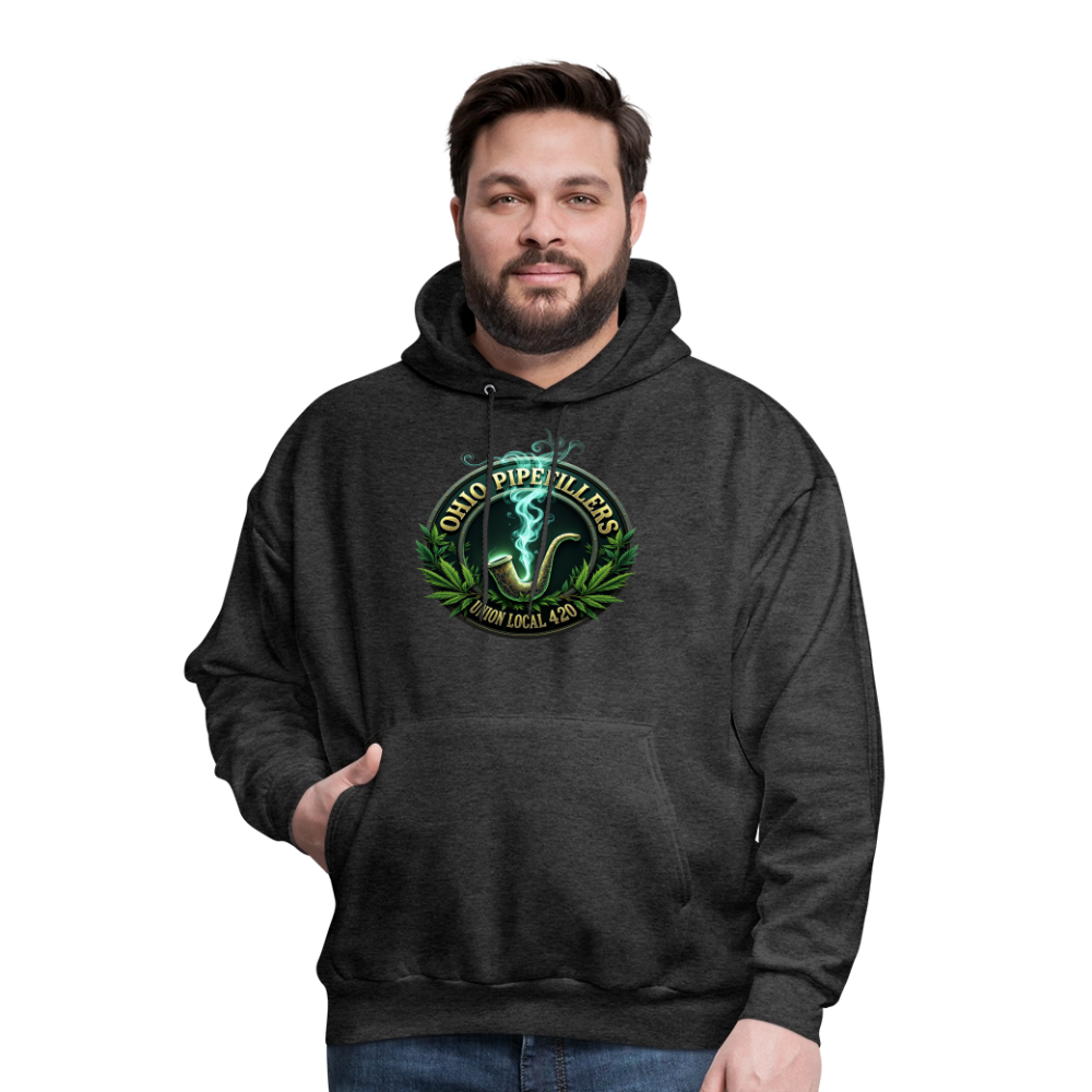 OHIO PIPEFILLERS UNION LOCAL 420 Men's Hoodie - charcoal grey