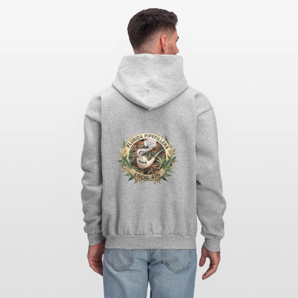 FLORIDA PIPEFILLERS LOCAL 420 F/B DESIGN Men's Hoodie - heather gray