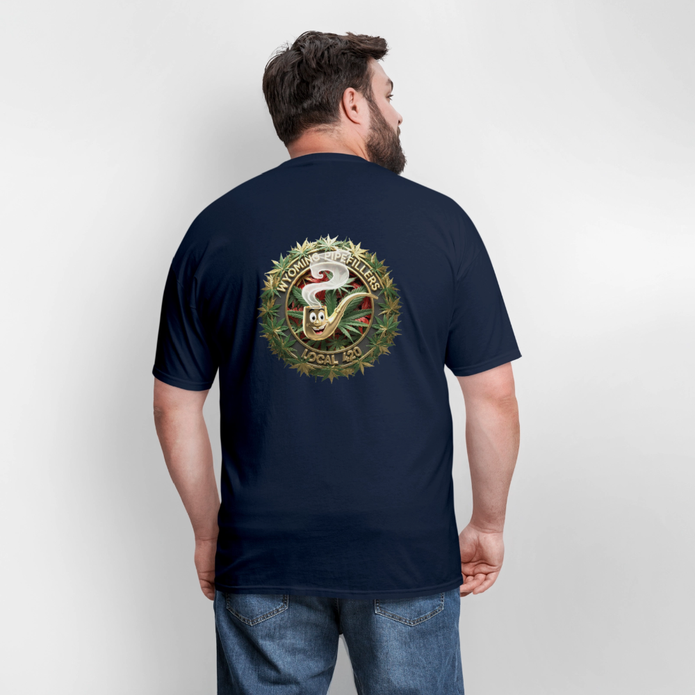 WYOMING PIPEFILLERS LOCAL 420 F/B DESIGN Men's Hoodie - navy