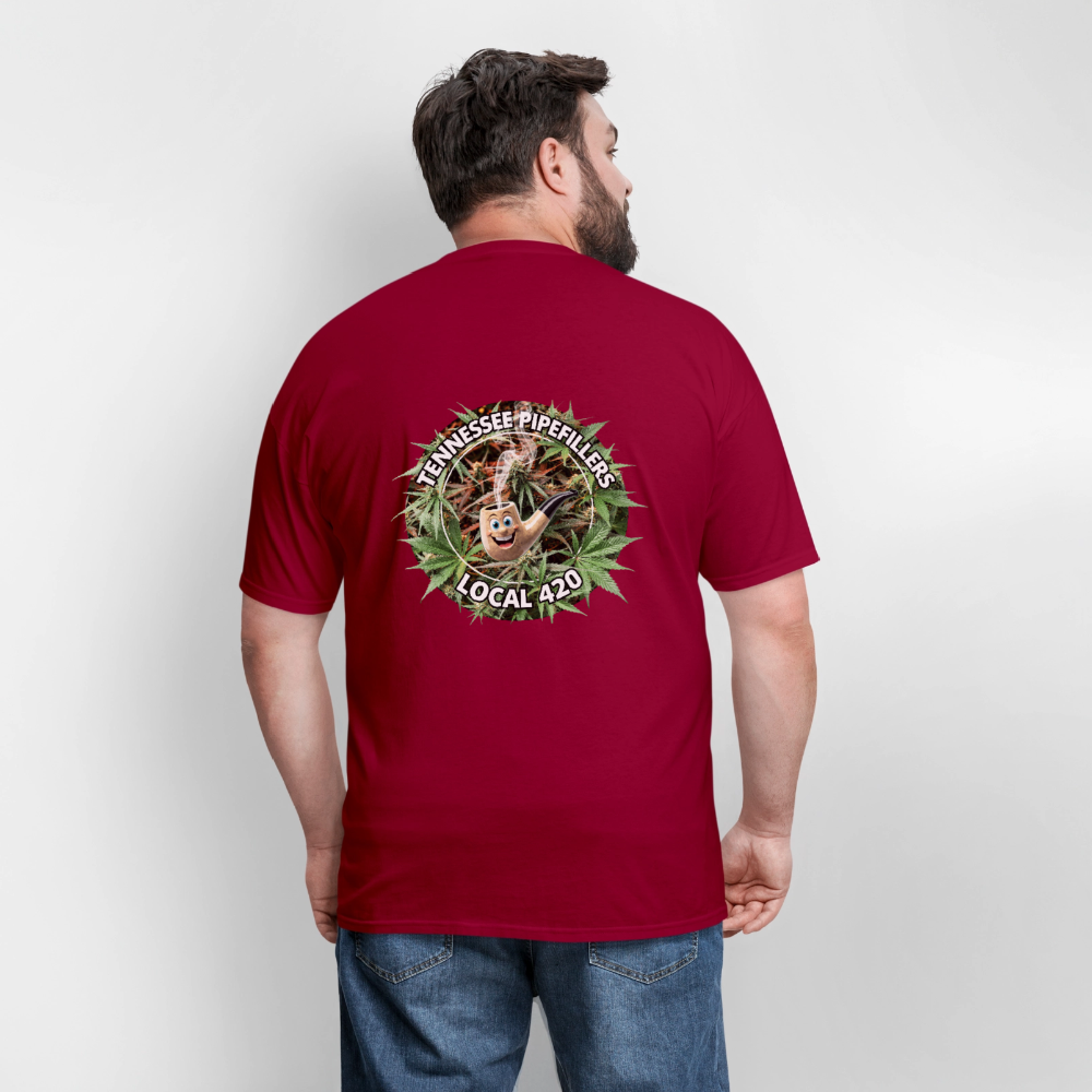 TENNESSEE PIPEFILLERS LOCAL 420 F/B DESIGN Men's T-Shirt - true red