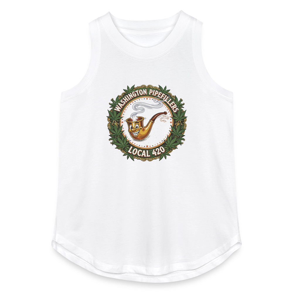 WASHINGTON PIPEFILLERS LOCAL 420 Women's Relaxed Tank Top - white
