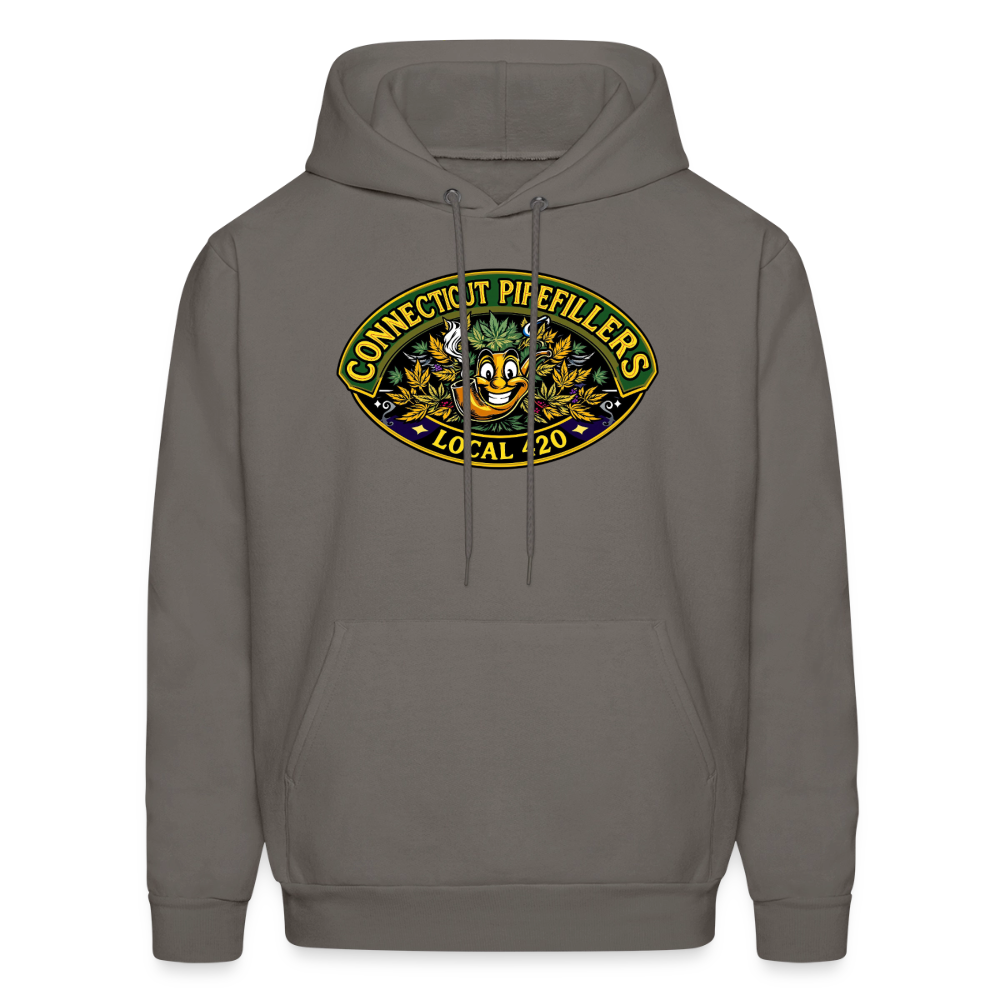 CONNECTICUT PIPEFILLERD LOCAL 420 F/B DESIGN Men's Hoodie - asphalt gray