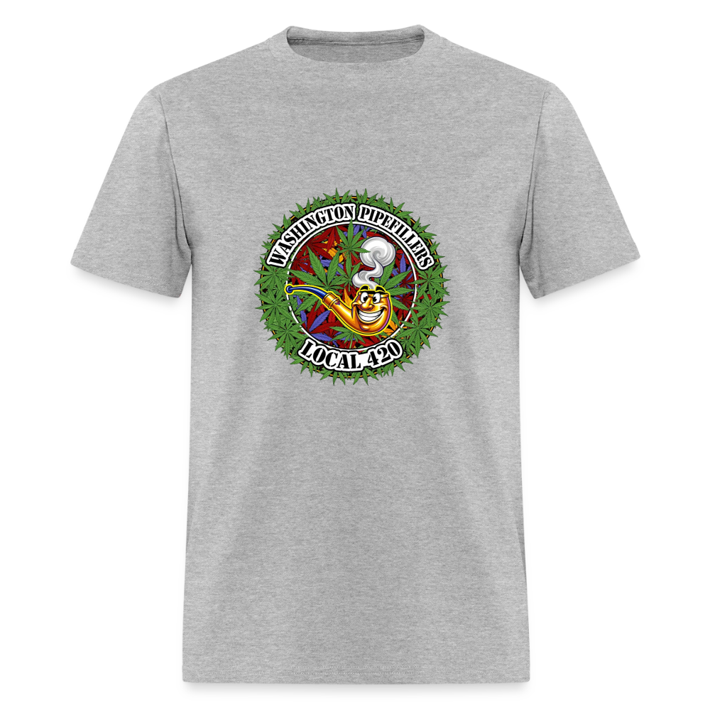 WASHINGTON PIPEFILLERS LOCAL 420 Men's T-Shirt - heather gray