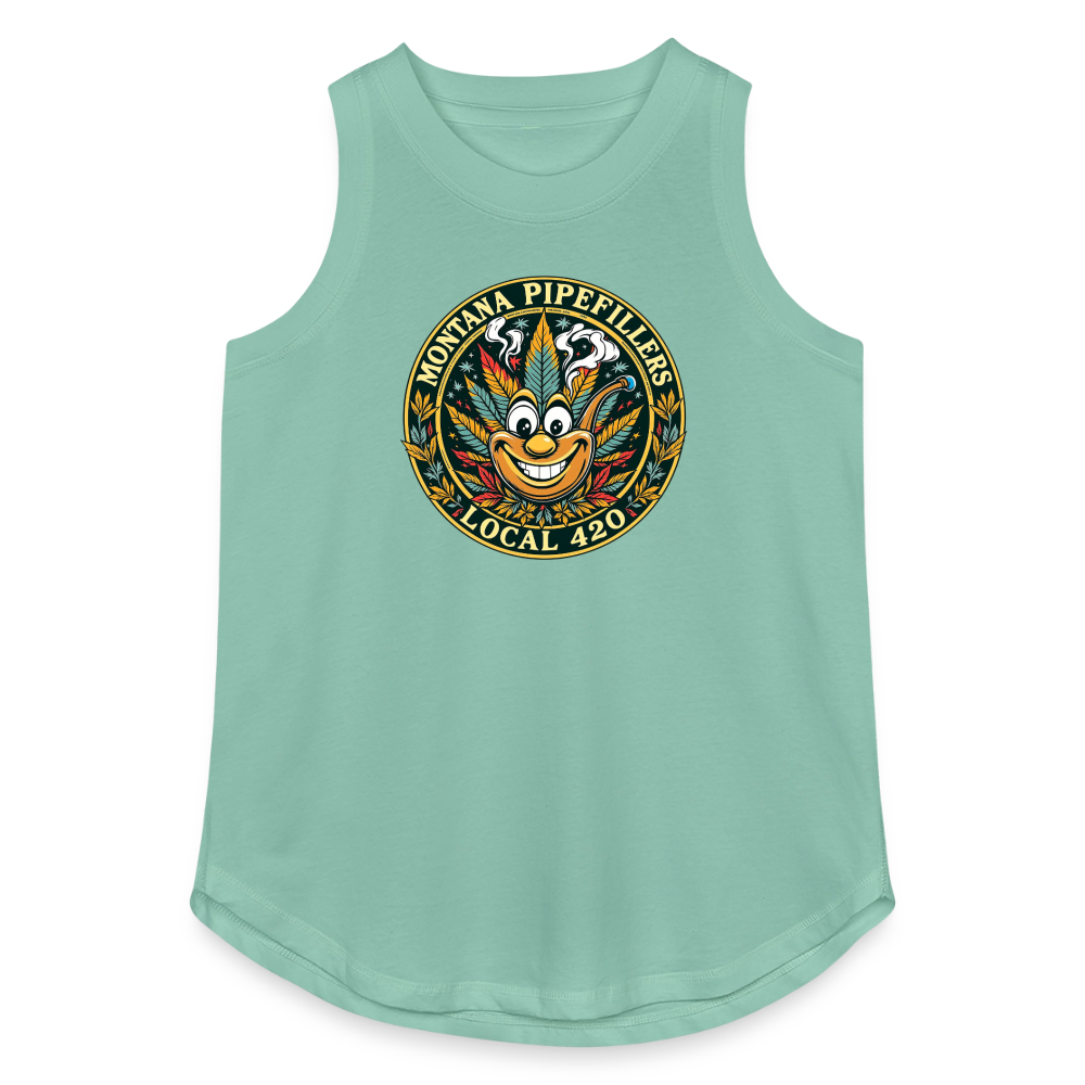 MONTANA PIPEFILLERS LOCAL 420 Women's Relaxed Tank Top - saltwater
