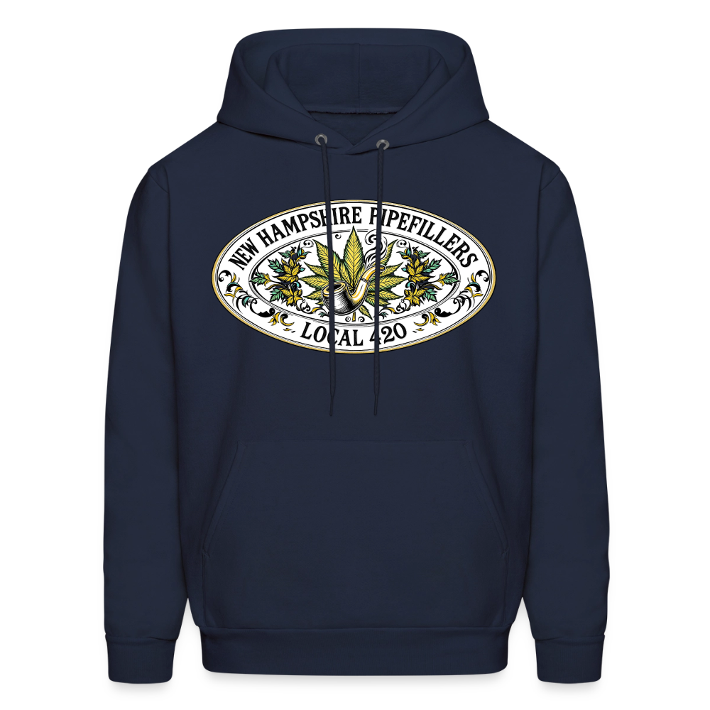 NEW HAMPSHIRE PIPEFILLERS LOCAL 420 Men's Hoodie - navy