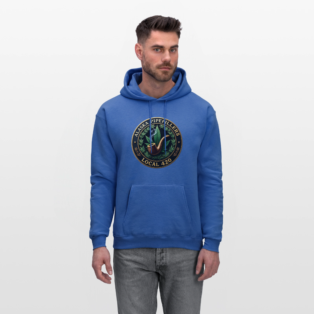 ALASKA PIPEFILLERS LOCAL 420 F/B DESIGN Men's Hoodie - royal blue