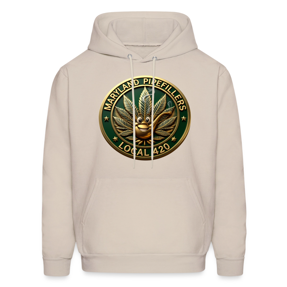 MARYLAND PIPEFILLERS LOCAL 420 Men's Hoodie - Sand